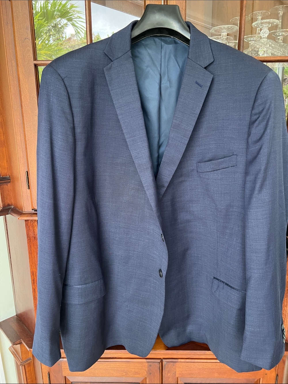 Kenneth Cole Navy Two-Button Blazer